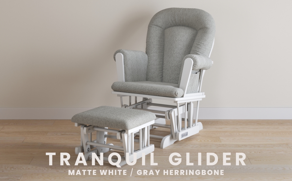 Tranquil Glider - FF09472.4621 - Matte White Gray Herringbone