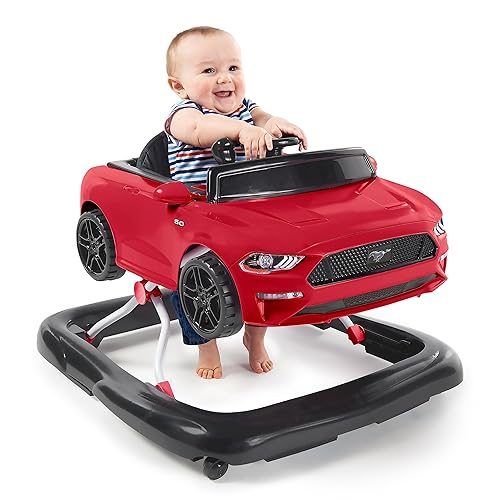 Bright Starts Ford F-150 4-in-1 Agate Black Baby Activity Center & Push Walker with Removable Interactive Steering Wheel-Toy, 6 Months and up - Jamouz