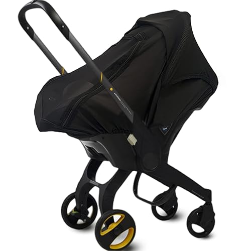 Car Seat Cover for Babies Sunshade Protection - CarSeat-Covers Canopy w/Privacy Sun Shade & Peep Window Breathable & Stretchable,Protects Newborn Baby from UV Ray, Dust &Insects for Infants Carseat - Jamouz