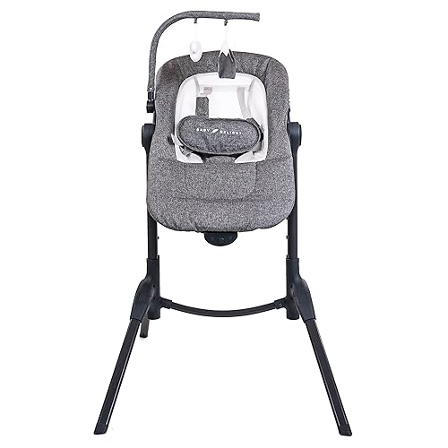 Baby Delight Bloom Baby Seat | Soothing and Adjustable Baby Chair | Portable and Compact | Charcoal Tweed - Jamouz