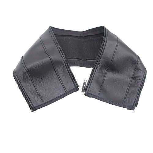 MINILUJIA Baby Stroller Armrest Bumper Handlebar Sleeve Cover Universal Handle Cover DustProof Protect PU Leather Case with Removable Zipper Black - Jamouz