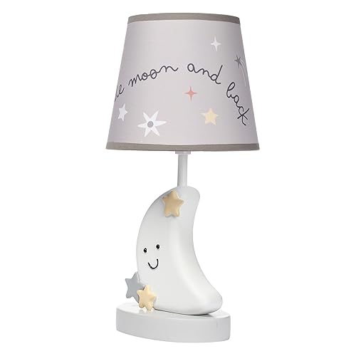 Bedtime Originals Little Star Celestial Moon Nursery Lamp with Shade and Bulb - Jamouz