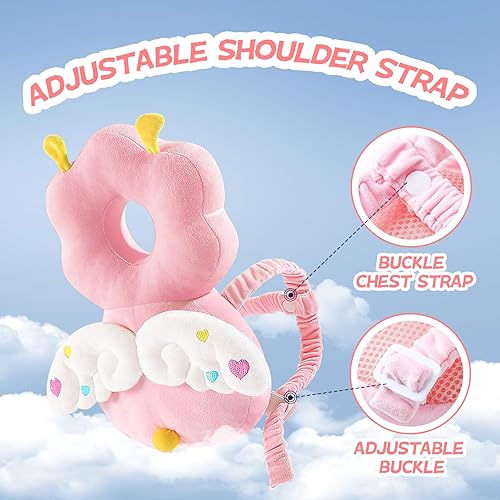 Baby Head Protector Backpack: Alarm Function,Adjustable and Ultra-Light(Bee) - Jamouz