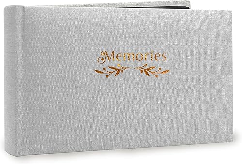 Holoary Small 4x6 Photo Album, Linen Hard Cover, Holds 50 Photos, Black Page Traditional Book Bound, Mini Brag Book Baby Album, Ideal For Wedding, Family Pictures, Gifts, Anniversary (Sky blue) - Jamouz