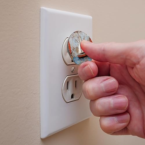 12 PCS Baby Child Proofing Outlet Covers, Electrical Safety Socket Protection Caps for 2-Prong Power Wall Plate Pure Black, czbhg-001 - Jamouz