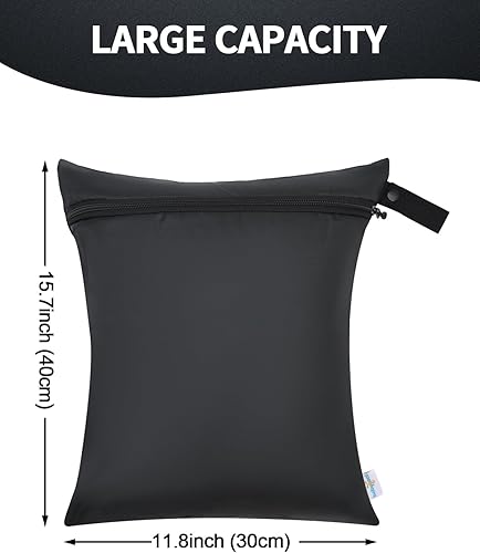 babygoal Wet Dry Bags 3 Pack, Waterproof Travel Bags for Baby Diapers, Beach, Pool, Gym, Swimsuits, Food Storage and Wet Clothes (S,M,L Size),3SMLJ01-B - Jamouz