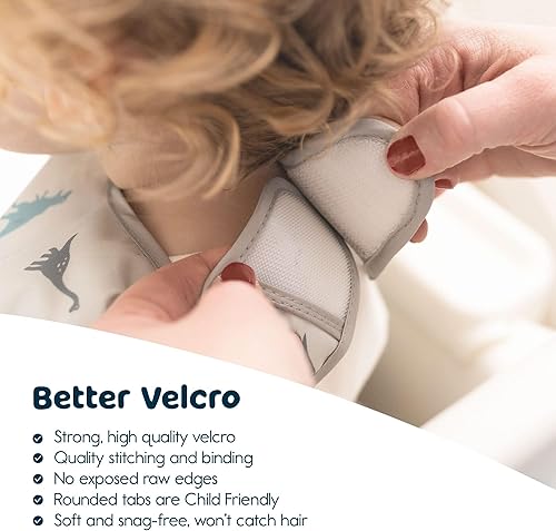 Tiny Twinkle Mess Proof Baby Bib - Waterproof Toddler and Baby Apron Bib - Machine Washable - PFAS and BPA Free - Jamouz