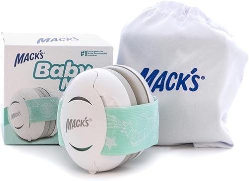 Mack's Baby Muffs | Baby Ear Muffs Noise Protection | High NRR | Noise Cancelling Headphones for Babies & Toddlers - Jamouz