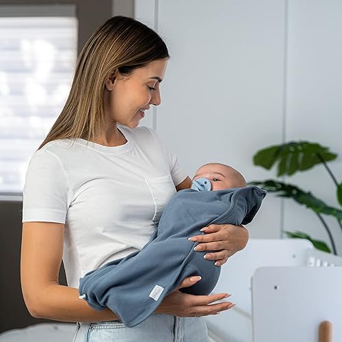 Comfy Cubs Swaddle Blanket Baby Girl Boy Easy Zipper Wrap 2 Pack Newborn Infant Sleep Sack (Small 0-3 Months, Blush, Mauve) - Jamouz