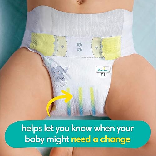 Pampers Swaddlers Diapers Preemie - Size P1, 27 Count, Ultra Soft Disposable Baby Diapers (Pack of 4) - Jamouz