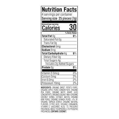 Happy Baby Organics Creamies Freeze-Dried Veggie & Fruit Snacks with Coconut Milk Strawberry Raspberry & Carrot, 1 Ounce (Pack of 8) - Jamouz