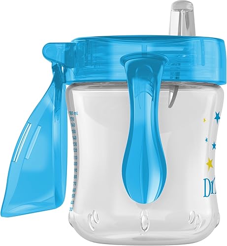 Dr. Brown's Transition Sippy Cup with Soft Spout - Blue - 6oz - 6m+ - Jamouz