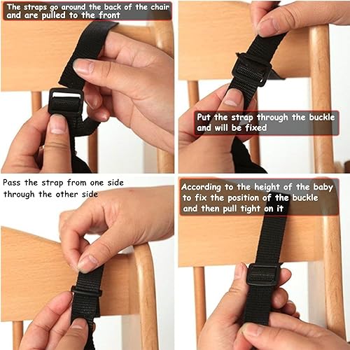 5 Point Harness Seat Belt Safety Strap Belt for Stroller Pushchair Pram Buggy Safe Protection, Adjustable High Chair Baby Harness Straps, Safety Harness Strap Belt - Jamouz