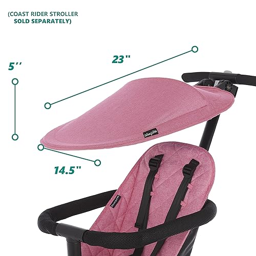 Coast Rider Stroller Canopy for Dream On Me Coast Rider Stroller, Pink - Jamouz