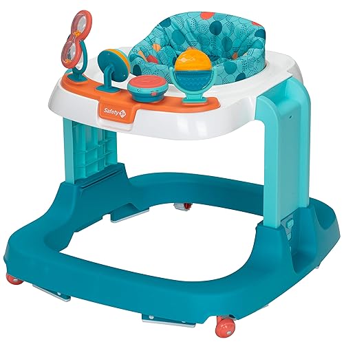 Safety 1st Ready, Set, Walk Dx Developmental Baby Walker with Wheels, Baby Toys, Nantucket - Jamouz