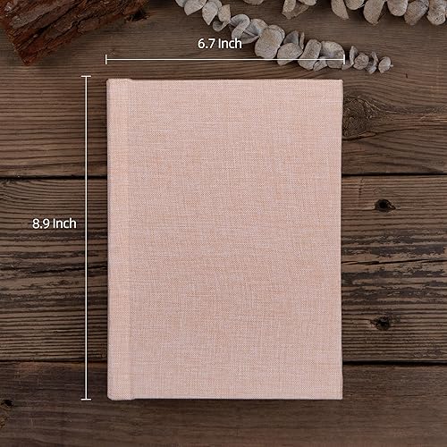 Small 4x6 Photo Album with Writing Space Holds 30 Photos Ideal for Wedding Theme-Album and Baby Photo Album (Beige) - Jamouz