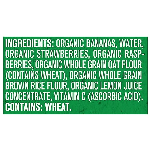 Gerber Organic Baby Food Pouches, Toddler, Banana Raspberry Yogurt Vanilla, 3.5 Ounce (Pack of 12) - Jamouz
