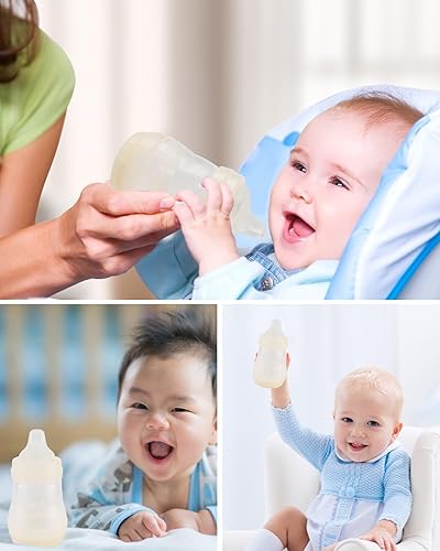 Sippy Cup Nipples for Mam Baby Bottles, Soft 100% Silicone Sippy Spout Nipples, Variable Flow, 6m+, 3 Count - Jamouz