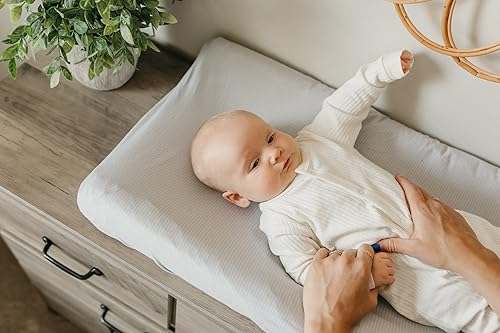 Copper Pearl Premium Knit Changing Pad Cover Soft, Stylish, and Universal Fit for All Standard Diaper Changing Pads, Trendy Design Changing Pad Covers, Briar - Jamouz