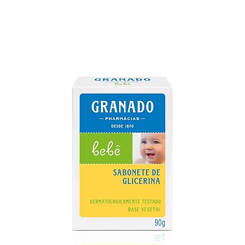 Granado Linha Bebe Sabonete em Barra de Glicerina Tradicional 90 Gr Baby Collection - Classic Glycerin Bar Soap Net 3.2 Oz - Jamouz