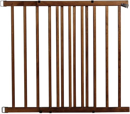 Evenflo, Top of Stairs, Extra Tall Gate, Tan Wood - Jamouz