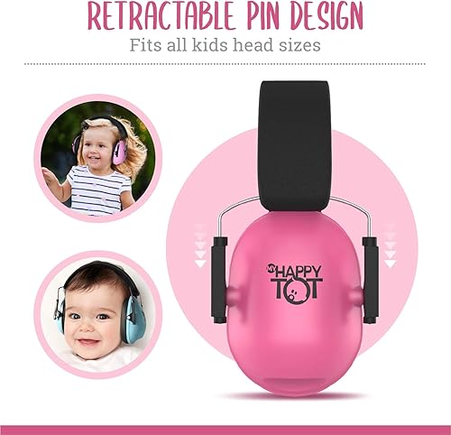 Noise Cancelling Headphones for Kids, Adjustable Baby Ear Protection Earmuffs with Ergonomic Design - Jamouz
