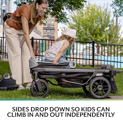 Evenflo Shyft Rideshare All-Terrain Performance Stroller Wagon (Electric Blue) - Jamouz