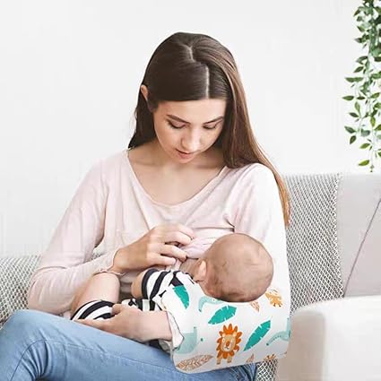 Cozy Cradle Pillow, Cozy Cradle Arm Pillow, Baby Nursing Pillow Head Support Pillow for Breastfeeding Bottle Feeding (Gray Pinstripes) - Jamouz