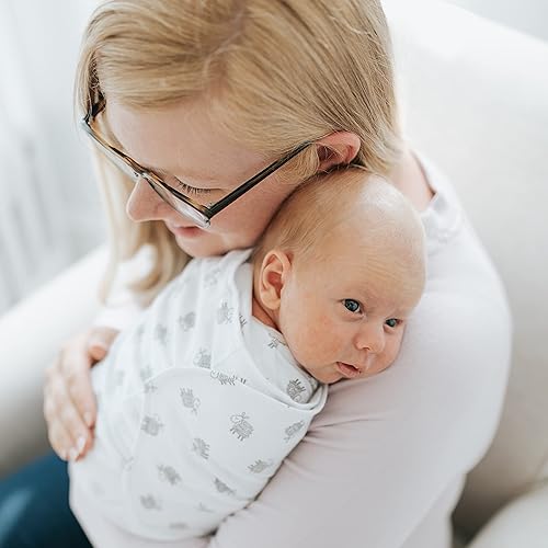 HALO 100% Cotton Sleepsack Swaddle, 3-Way Adjustable Wearable Blanket, TOG 1.5, Baby Blue, Newborn, 0-3 Months - Jamouz