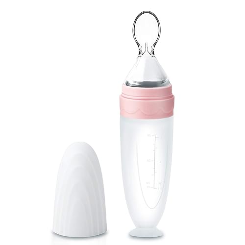 Termichy Baby Food Dispensing Spoon: Squeeze Feeder Dispenser for Baby - Self Feeding Bottle Spoon - Jamouz