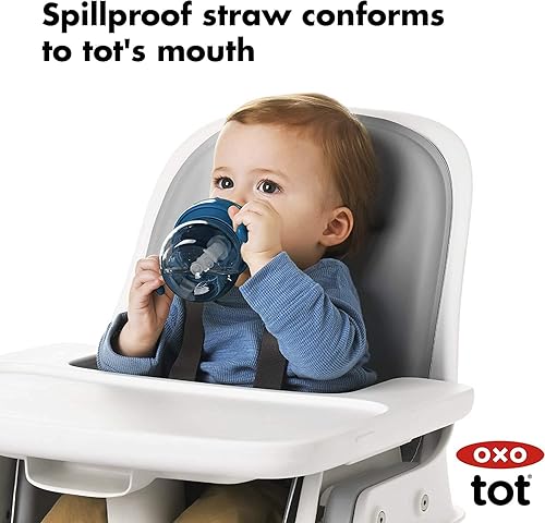 OXO Tot Transitions Straw Cup with Handles 6 oz. - Opal and Dusk - 2 Pack - Jamouz