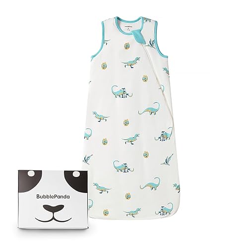 BubblePanda Rayon Made from Bamboo Sleep Sack 6-12 Months 1.0 Tog Soft Toddler Sleeping Sack for Babies 2-Way Zipper Baby Wearable Blanket - Jamouz