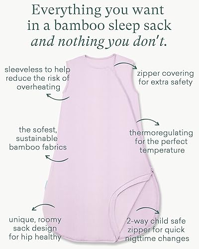 Supersoft Sleep Sack 0.5 TOG, Premium Bamboo Viscose Sleeping Bag Thin Baby Wearable Blanket 2-Way Zipper Sleep Sack - Jamouz