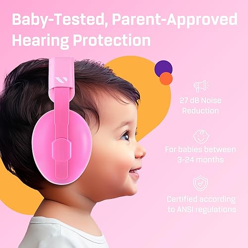 Vanderfields Baby Ear Protection Noise Cancelling Headphones for Babies, Toddlers, Infants 3 months to 2 years - Jamouz