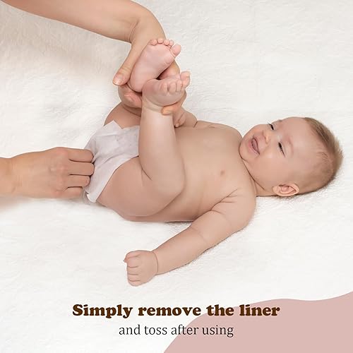 Mama Koala Disposable Natural Diaper Liners for Cloth Diapers, 200 Sheets (2 Pack) - Jamouz