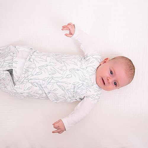 HALO 100% Cotton Sleepsack Swaddle, 3-Way Adjustable Wearable Blanket, TOG 1.5, Baby Blue, Newborn, 0-3 Months - Jamouz