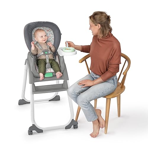 Ingenuity Full Course 6-in-1 High Chair - Baby to 5 Years Old, 6 Convertible Modes, 2 Dishwasher Safe Trays - Astro, 13108 - Jamouz