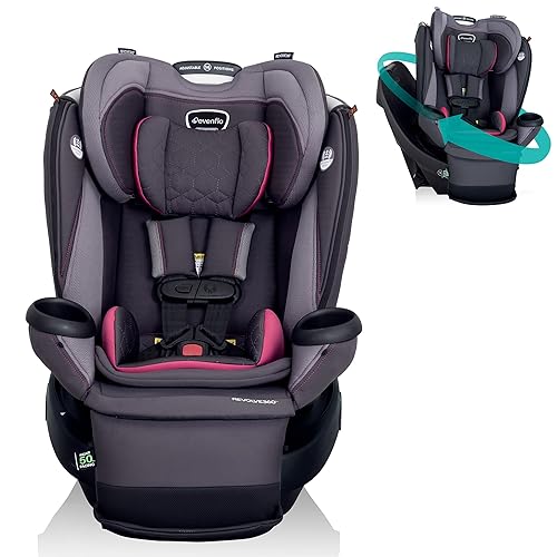 Evenflo Convertible Car Seat w/ 360 Degree Rotation & 3 Modes, Revolve360, Revere Gray - Jamouz