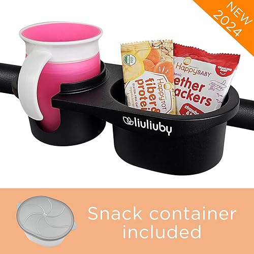 Universal Stroller Snack Tray Attachment | Universal Snack Tray for Stroller Cup Holder Attachment | Baby Accessories for UppaBaby, Bugaboo, Nuna, Yoyo, Wagon, Wonderfold, Evenflo, Bob, Jogger… - Jamouz
