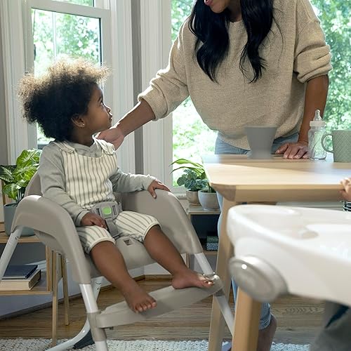 Ingenuity Full Course 6-in-1 High Chair - Baby to 5 Years Old, 6 Convertible Modes, 2 Dishwasher Safe Trays - Astro, 13108 - Jamouz