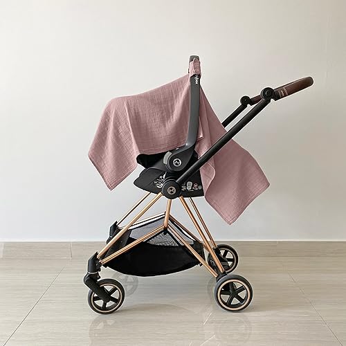 MOZAH Baby Multi-Use Cover: 9-in-1 Car Seat Covers Canopy Cover, Breathable Breastfeeding Cover, Stroller Cover & More, Boys & Girls Shower Gifts (Warm Taupe) - Jamouz