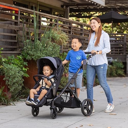 Baby Trend Morph Single to Double Modular Stroller, Dash Black - Jamouz