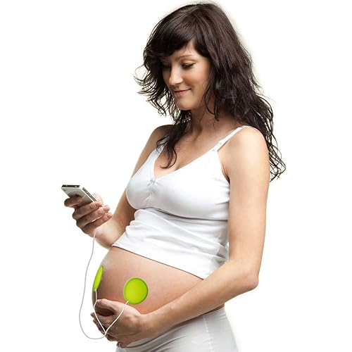 Premium Award-Winning Baby Bump Headphones; #1 Pregnancy Speakers to Play Music, Sound and Talk to Your Baby, Green - Jamouz