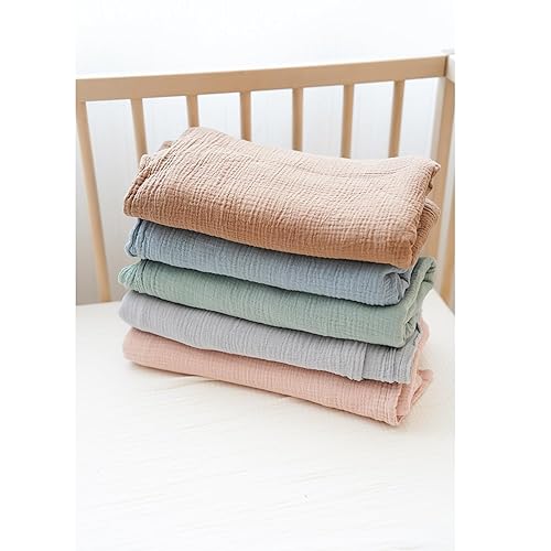 Konssy Muslin Nursing Cover for Breastfeeding, 360° Full Privacy Breathable 100% Cotton Breastfeeding Cover, Multi-use Carseat Canopy - Jamouz