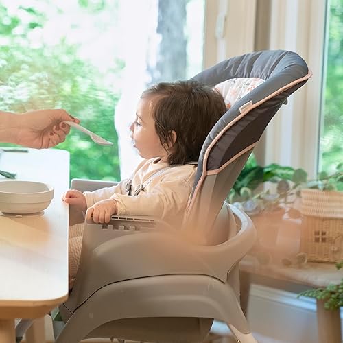 Ingenuity Full Course 6-in-1 High Chair - Baby to 5 Years Old, 6 Convertible Modes, 2 Dishwasher Safe Trays - Astro, 13108 - Jamouz