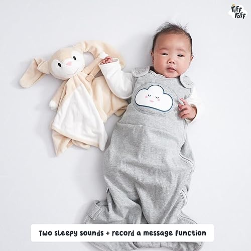 Riff Raff Bunny Sleep-Soother Unique Lullaby, Heartbeat & White Noise Plush, Washable, Portable, Perfect Sleep Aid - Jamouz