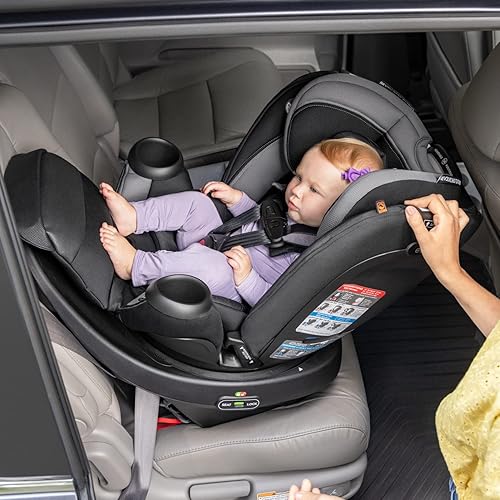 Evenflo Convertible Car Seat w/ 360 Degree Rotation & 3 Modes, Revolve360, Revere Gray - Jamouz