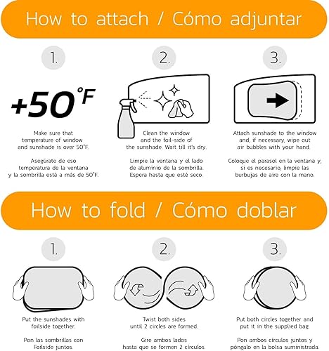 Car Window Shade for Baby with Certified UV-Protection 2 Pack - 20'x12' - Jamouz