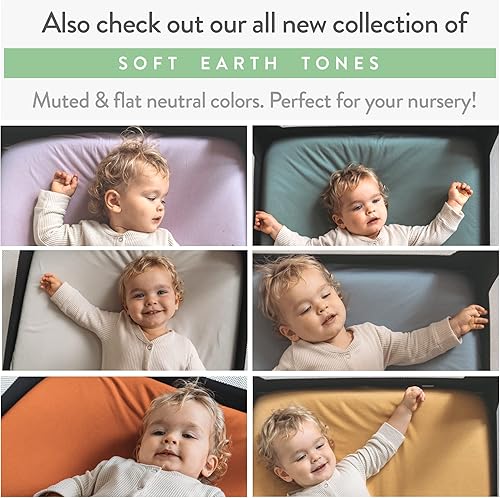 Pack and Play Sheets Fitted – Compatible with Graco Pack n Play Playard Crib and Other 27 x 39 Inch Playpen Mattress – Snuggly Soft 100% Jersey Cotton – Farm Animals – 2 Pack - Jamouz