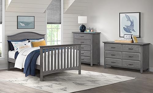 Soho Baby Chandler Premium 5-Drawer Dresser Chest, Graphite Gray - Jamouz